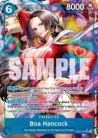 Boa Hancock - (EB03-026) - Extra Booster: One Piece Heroines Edition - (Super Rare)