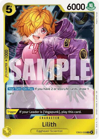 Lilith - (EB03-058) - Extra Booster: One Piece Heroines Edition - (Rare)