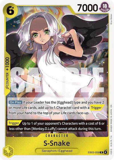 S-Snake - (EB03-059) - Extra Booster: One Piece Heroines Edition - (Rare)