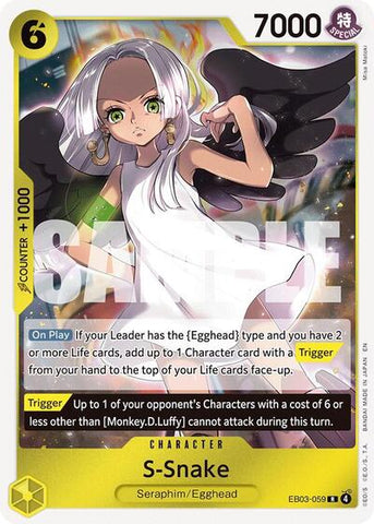 S-Snake - (EB03-059) - Extra Booster: One Piece Heroines Edition - (Rare)