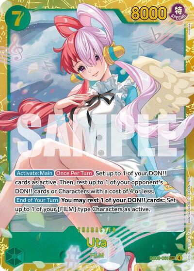 Uta - (EB03-061) - Extra Booster: One Piece Heroines Edition - (Secret Rare)