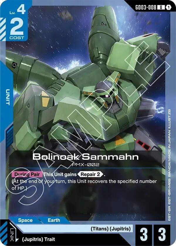 Image for Bolinoak Sammahn (GD03-008) - Gundam Card Game