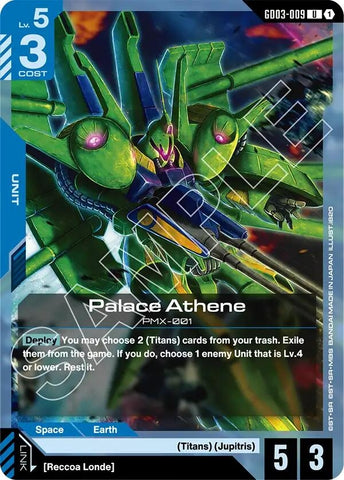 Image for Palace Athene (GD03-009) - Gundam Card Game