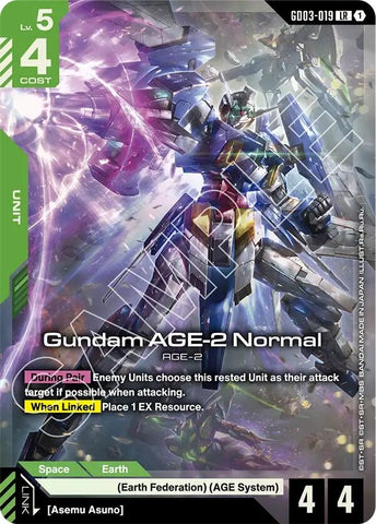 Image for Gundam AGE-2 Normal (GD03-019) (Steel Requiem) - Gundam Card Game