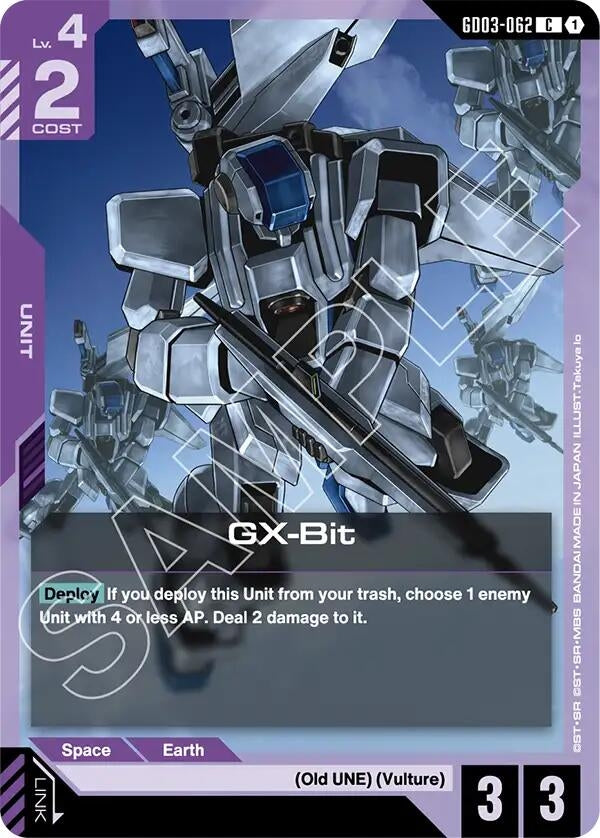 Image for GX-Bit (GD03-062) - Gundam Card Game