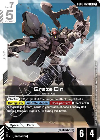 Image for Graze Ein (GD03-073) - Gundam Card Game