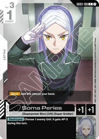 Image for Soma Peries (GD03-100) - Gundam Card Game