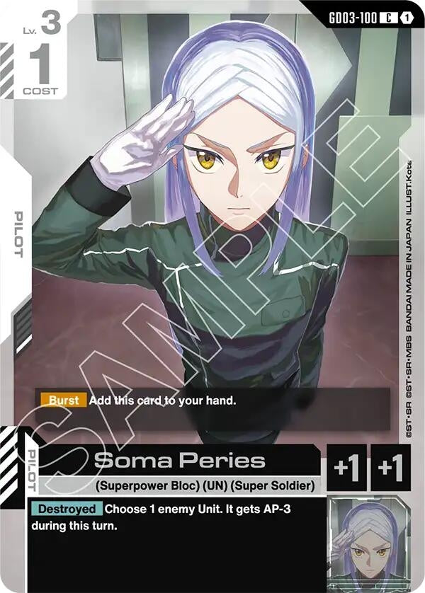 Image for Soma Peries (GD03-100) - Gundam Card Game