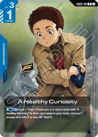 Image for A Healthy Curiosity (GD03-101) (Steel Requiem) - Gundam Card Game