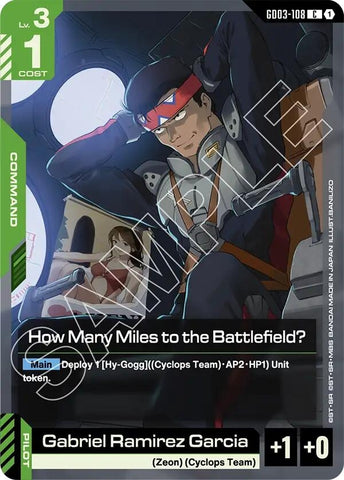 Image for How Many Miles to the Battlefield? (GD03-108) (Steel Requiem) - Gundam Card Game