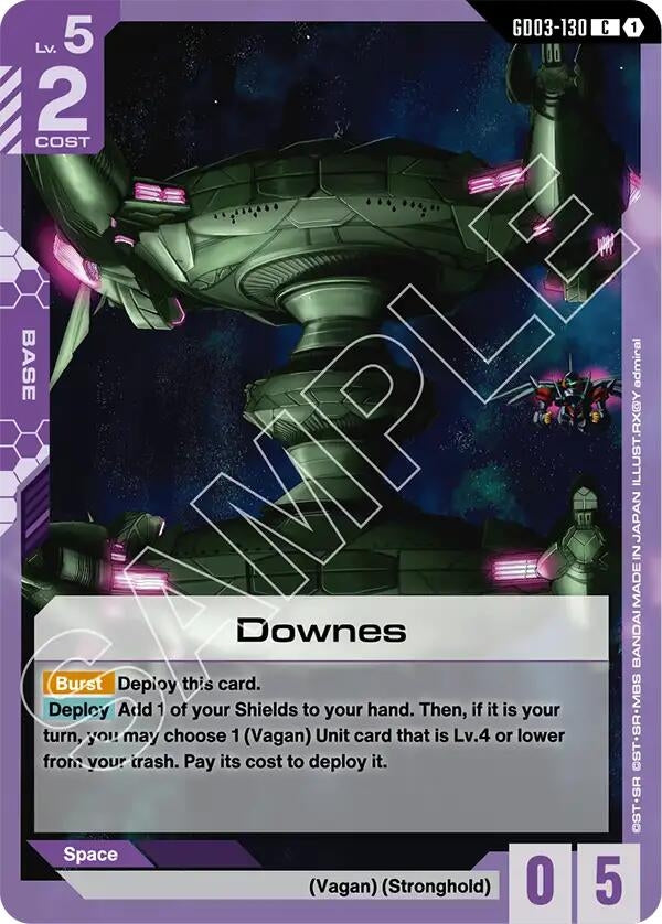 Image for Downes (GD03-130) - Gundam Card Game