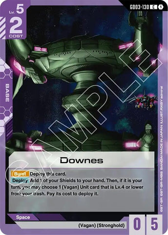 Image for Downes (GD03-130) - Gundam Card Game
