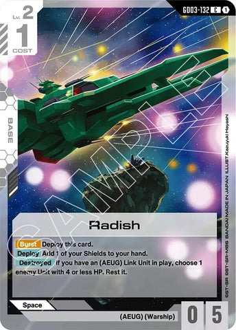 Image for Radish (GD03-132) - Gundam Card Game