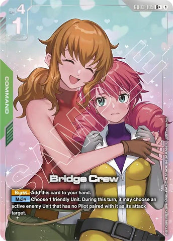 Image for Bridge Crew (R+) (GD03-105) (Steel Requiem) - Gundam Card Game