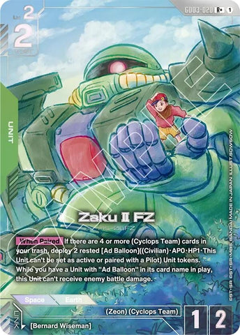 Image for Zaku II FZ (R+) (GD03-020) (Steel Requiem) - Gundam Card Game