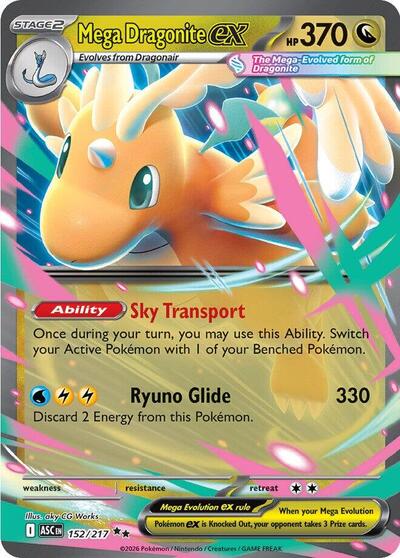 Mega Dragonite ex - (152/217) - ME: Ascended Heroes - (Double Rare)