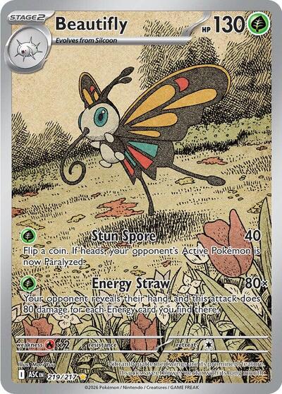 Beautifly - (219/217) - ME: Ascended Heroes - (Illustration Rare)