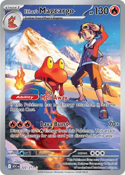 Ethan's Magcargo - (222/217) - ME: Ascended Heroes - (Illustration Rare)