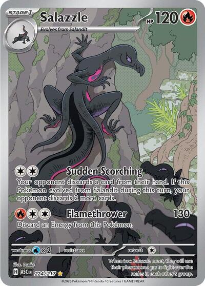Salazzle - (224/217) - ME: Ascended Heroes - (Illustration Rare)