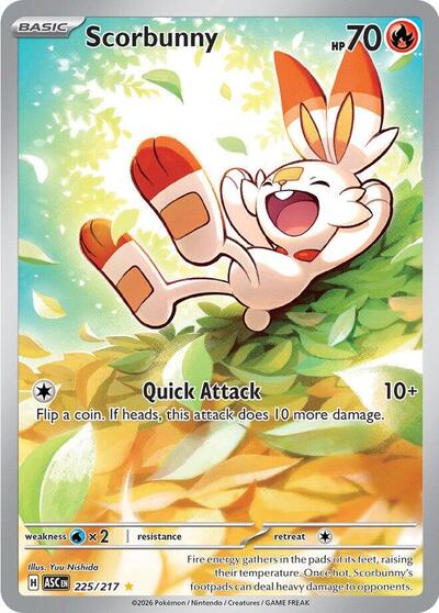 Scorbunny - (225/217) - ME: Ascended Heroes - (Illustration Rare)