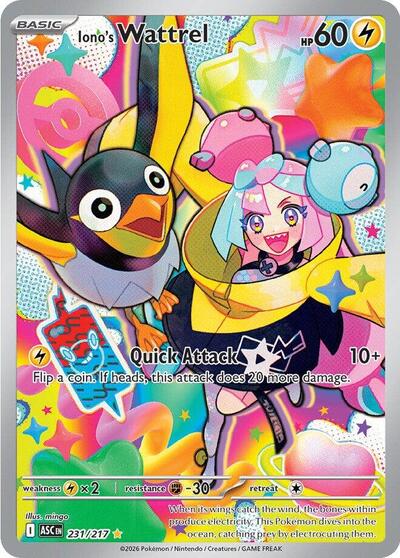 Iono's Wattrel - (231/217) - ME: Ascended Heroes - (Illustration Rare)