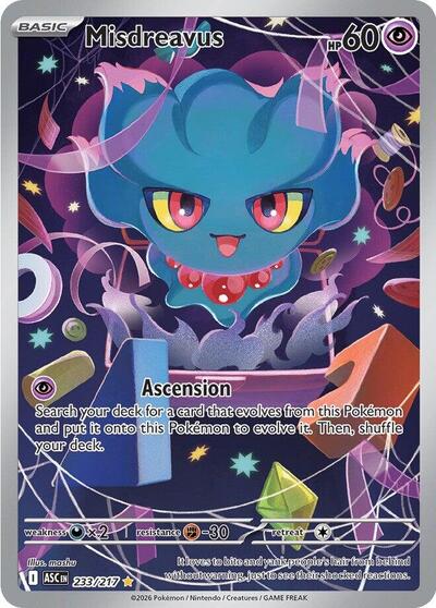Misdreavus - (233/217) - ME: Ascended Heroes - (Illustration Rare)