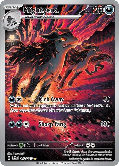 Mightyena - (243/217) - ME: Ascended Heroes - (Illustration Rare)
