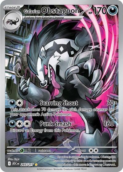 Galarian Obstagoon - (245/217) - ME: Ascended Heroes - (Illustration Rare)