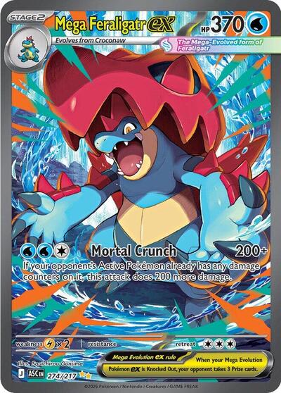 Mega Feraligatr ex - (274/217) - ME: Ascended Heroes - (Special Illustration Rare)