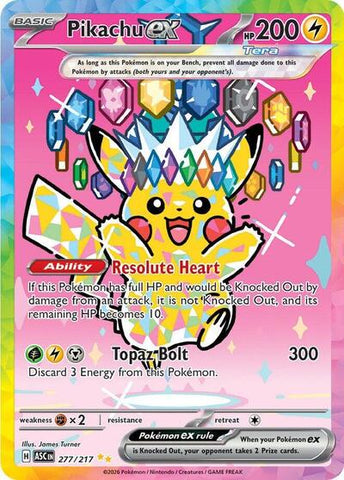 Pikachu ex - (277/217) - ME: Ascended Heroes - (Special Illustration Rare)