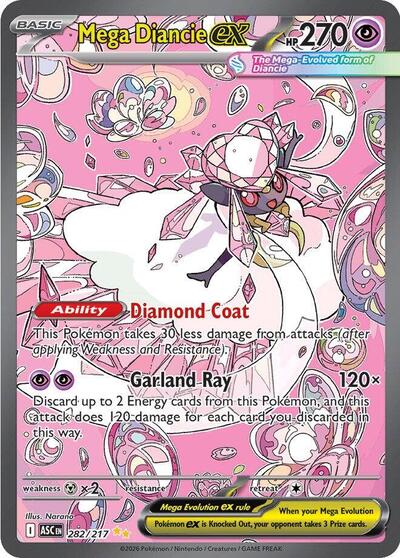 Mega Diancie ex - (282/217) - ME: Ascended Heroes - (Special Illustration Rare)