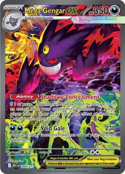 Mega Gengar ex - (284/217) - ME: Ascended Heroes - (Special Illustration Rare)