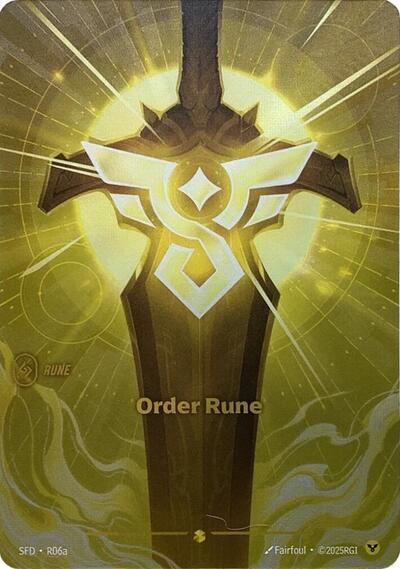 Order Rune (R06a) (Spiritforged) (Showcase)