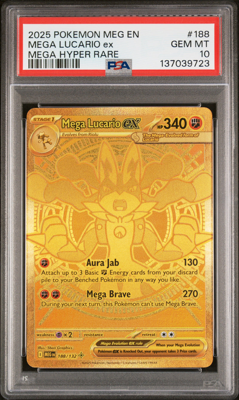 PSA 10 - Mega Evolutions - Mega Lucario ex