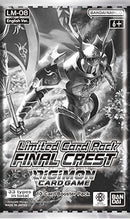 Image for Limited Card Pack -Final Crest- (Sealed Promotional Pack) - Digimon Card Game