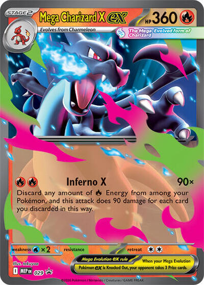 Mega Charizard X ex - (029) - ME: Mega Evolution Promo - (Promo)