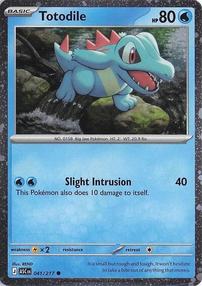 Totodile (Cosmos Holo) - (041/217) - Miscellaneous Cards & Products - (Common)