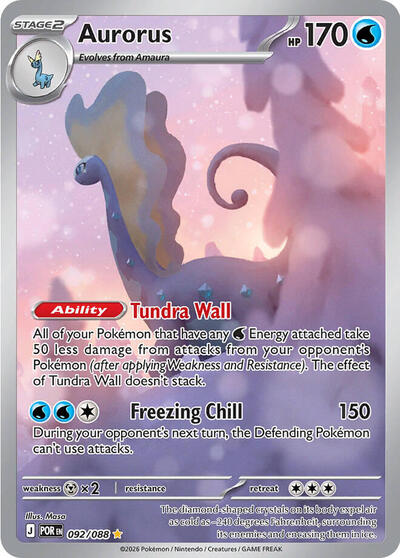Aurorus - (092/088) - ME03: Perfect Order - (Illustration Rare)