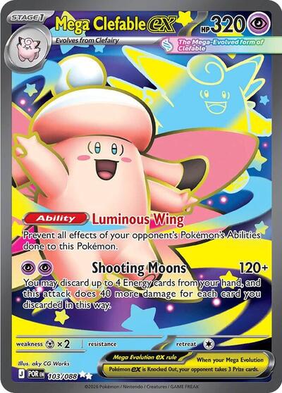 Mega Clefable ex - (103/088) - ME03: Perfect Order - (Ultra Rare)