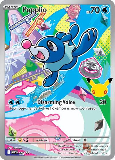 Popplio - (045) - ME: Mega Evolution Promo - (Promo)