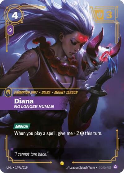 Diana No Longer Human (149a/219) (Unleashed) (Showcase)