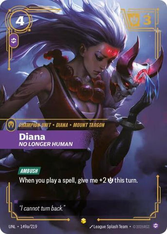 Diana No Longer Human (149a/219) (Unleashed) (Showcase)