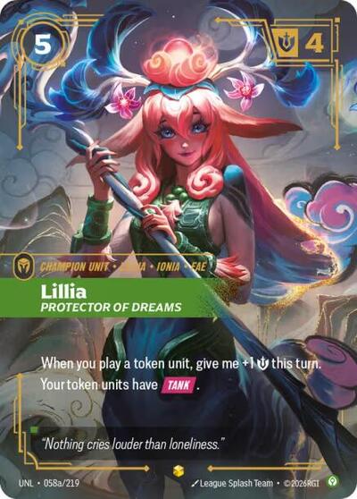 Lillia Protector of Dreams (058a/219) (Unleashed) (Showcase)