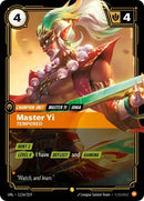 Image for Master Yi - Tempered (Alternate Art) (113a/219) (Unleashed) - Riftbound: League of Legends Trading Card Game