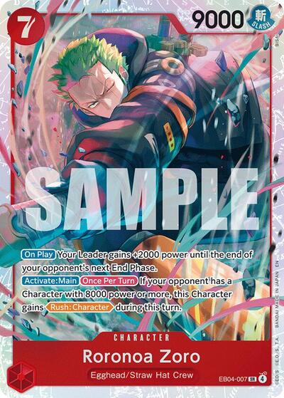 Roronoa Zoro - (EB04-007) - Adventure on Kami's Island - (Super Rare)