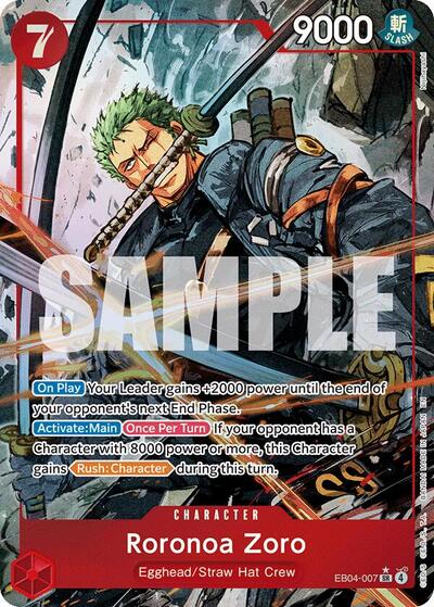 Roronoa Zoro - (EB04-007) - Adventure on Kami's Island - (Super Rare)