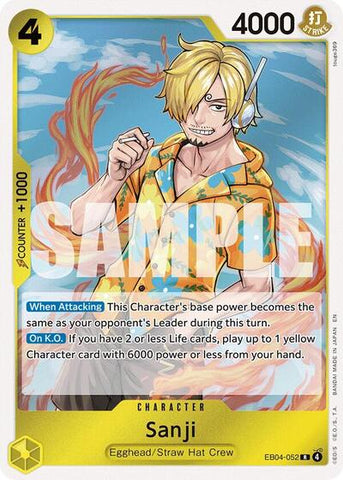 Sanji - (EB04-052) - Adventure on Kami's Island - (Rare)