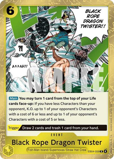 Black Rope Dragon Twister - (EB04-059) - Adventure on Kami's Island - (Rare)