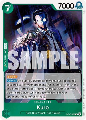 Kuro - (OP15-025) - Adventure on Kami's Island - (Rare)