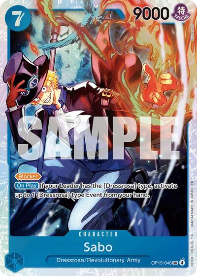 Sabo - (OP15-046) - Adventure on Kami's Island - (Super Rare)